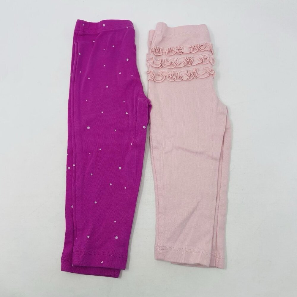 Carters Just One You Baby Girls 12M 2 Piece Set of Pull On‎ Pants Leggings 1340
